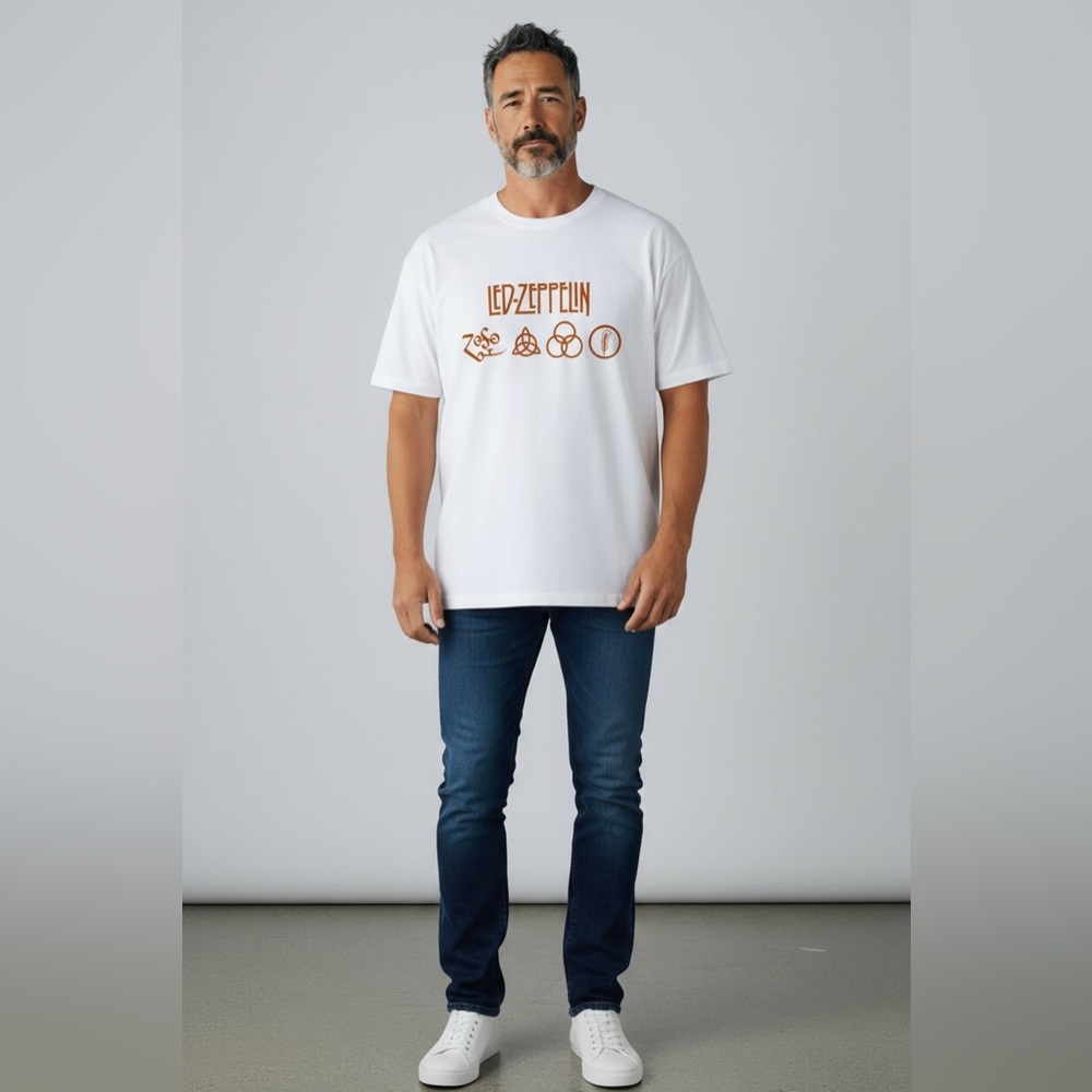 Led Zeppelin Graphic Short Sleeve Band Tee